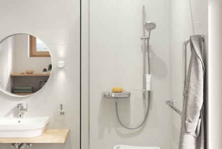 Смеситель однорычажный с инфракрасной электроникой для раковины Grohe Eurosmart 23975 003 (23975003) хром 